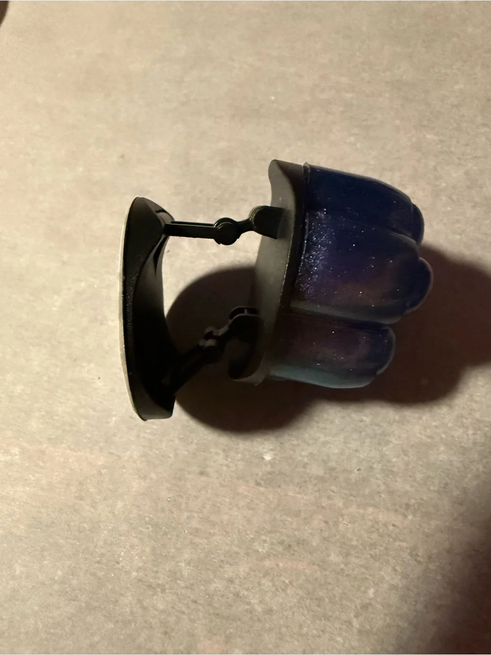 Homemade blue shimmery